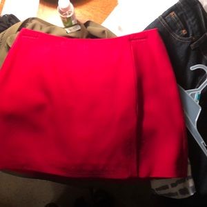 Bebe red mini skirt
